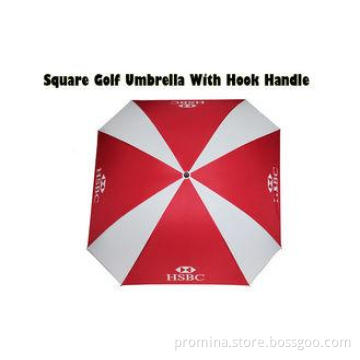 30 Inch Square Automatic Golf Umbrella With Hook Handle